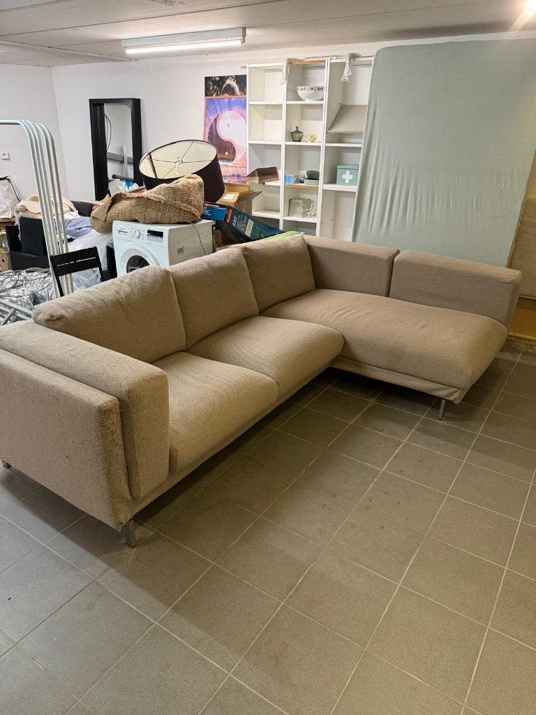 Zetel Ikea Nockeby 3-zit, Ophalen, 250 tot 300 cm, Gebruikt, Hoekbank