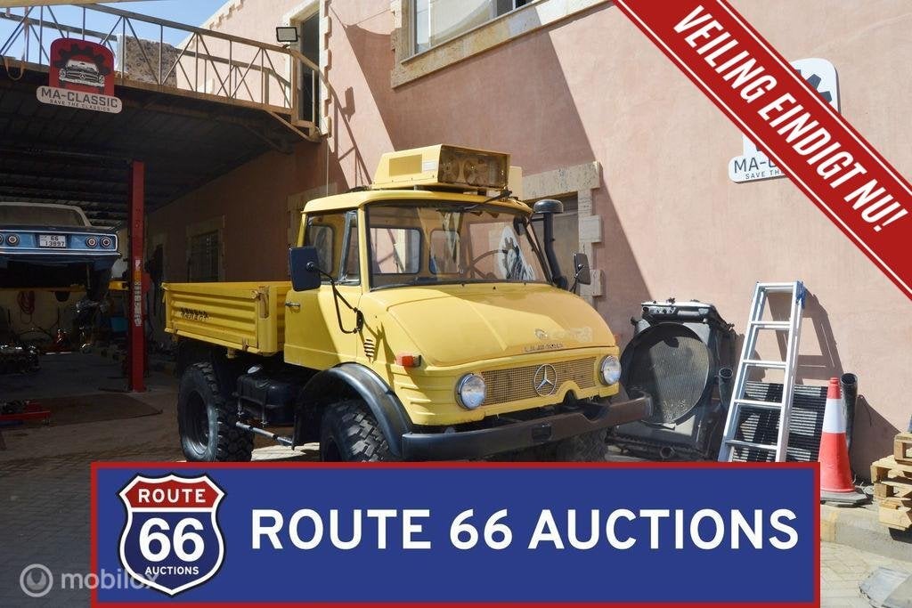 Mercedes-Benz Unimog 406 U900 | 1975 | Route 66 Auctions, Achat, Entreprise, Boîte manuelle, Autre carrosserie