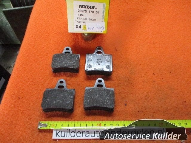 Remblokken achter Citroen BX  CX BP669 Textar 20575170    95, Auto-onderdelen, -, Nieuw, Ophalen of Verzenden, -