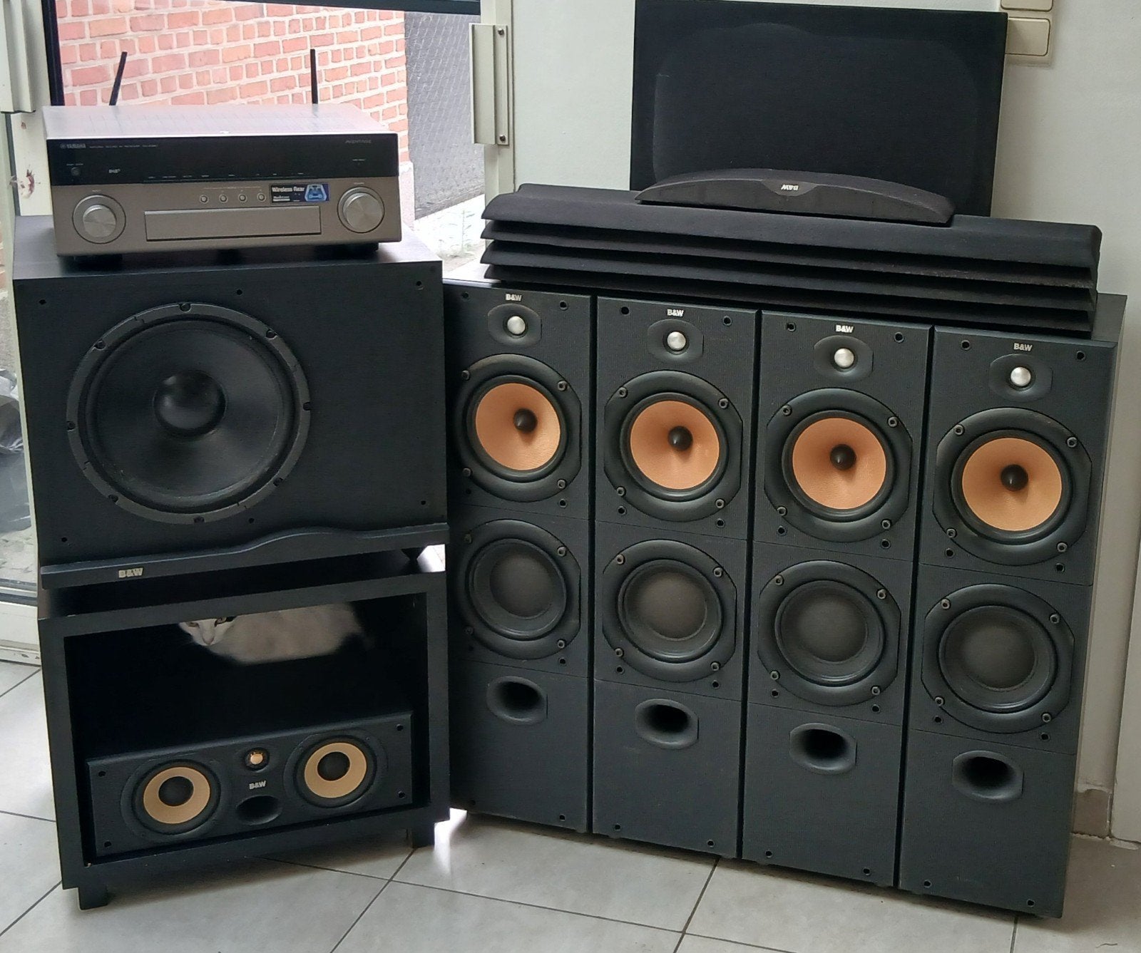 B&W complete surround set!!, Ophalen, Center speaker