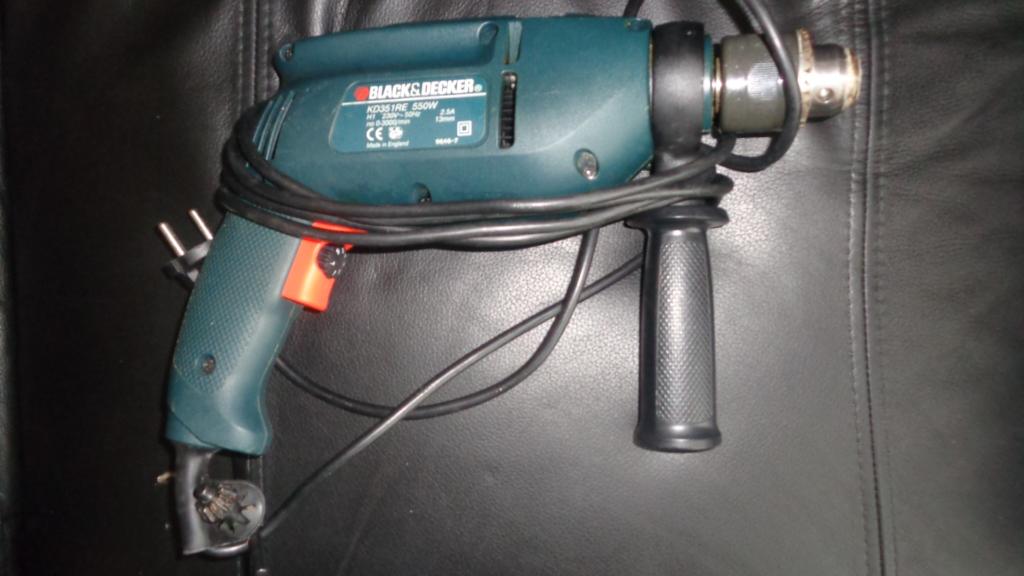 Foreuse visseuse Black et Decker 550 watts, Enlèvement ou Envoi, Comme neuf, Foreuse et Perceuse, 400 à 600 watts