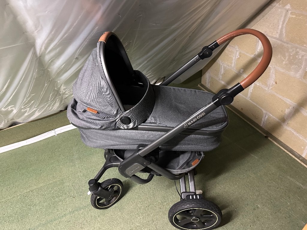 Wandelwagen maxi cosi met draagmand schelp voetenzak…, Kinderen en Baby's, Kinderwagens en Combinaties, Gebruikt, Met reiswieg