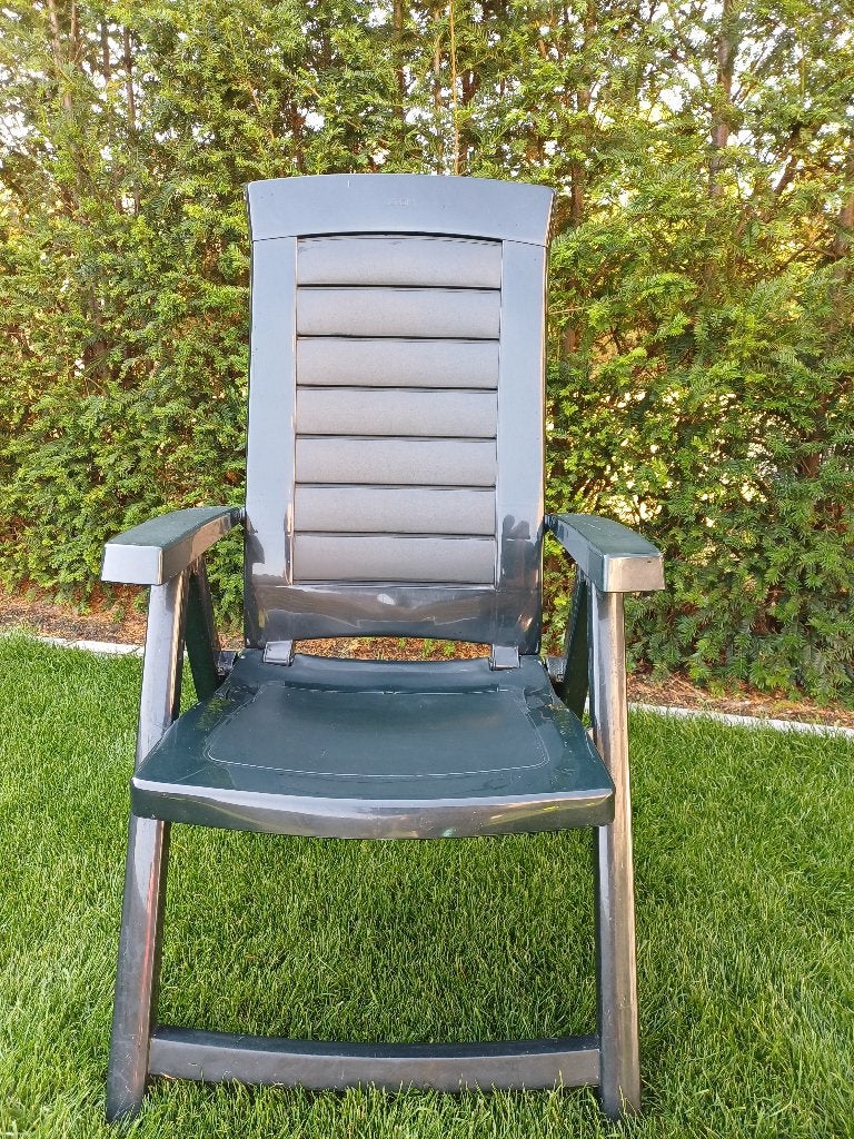 4 tuinstoelen Jardin, Tuin en Terras, Ophalen, Gebruikt, Kunststof, Verstelbaar
