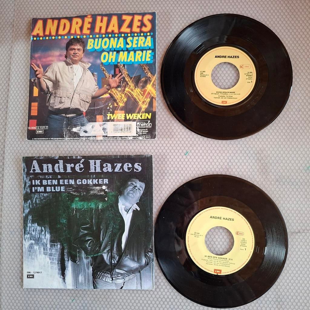 2x Originele André Hazes Vinyl Singles (7 inch) – Buona Sera, Ophalen of Verzenden, 7 inch
