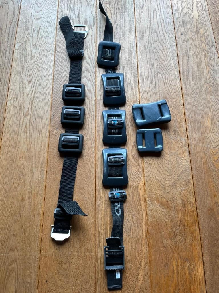 2 Loodgordels - Hard gecoat lood totaal van 13 kg, Watersport en Boten, Duiken, Ophalen, Gebruikt, Lood of Loodgordel