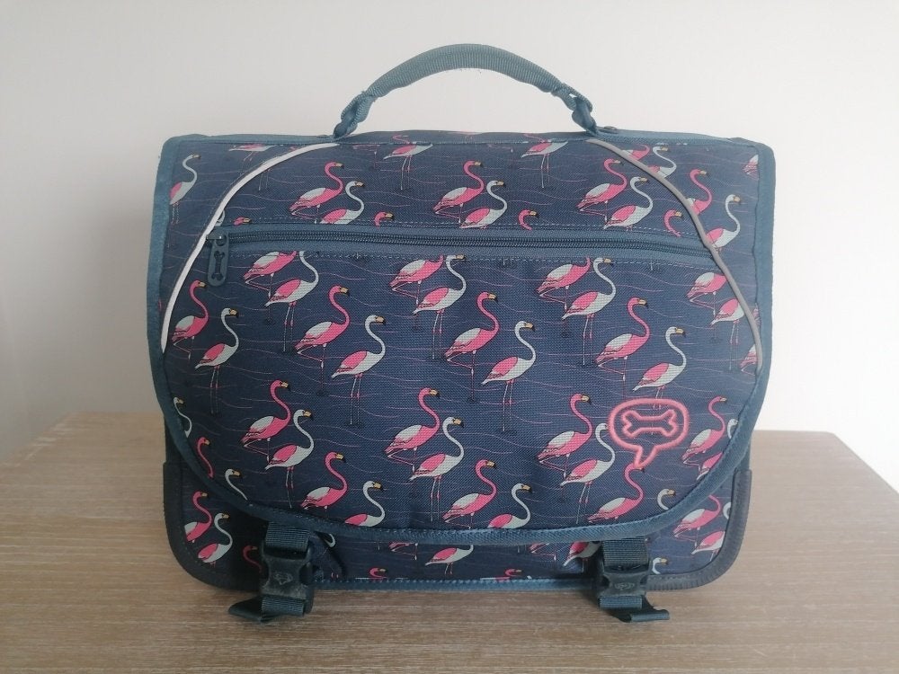 Boekentas en pennenzak van Stones en Bones, Handtassen en Accessoires, Tassen | Schooltassen, Ophalen, Gebruikt, Blauw, Aktetas of Boekentas