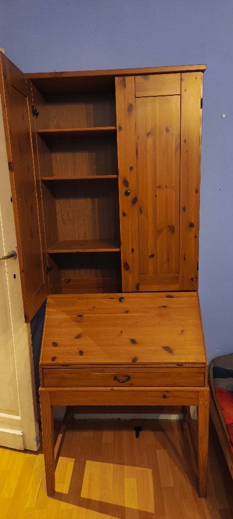 Ensemble meubles Ikea, 82 cm, Vintage, IKEA, Bureau-armoire combiné