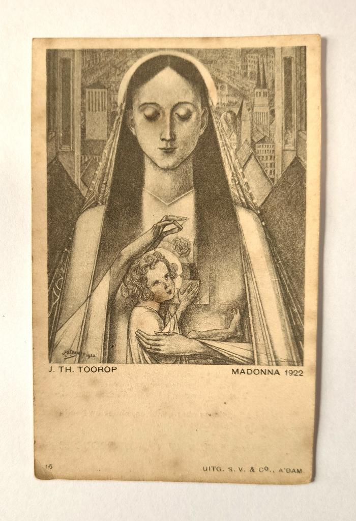 bidprentje lithografie j.th.Toorop wijding priester, Verzamelen, Bidprentjes en Rouwkaarten, Ophalen of Verzenden, Bidprentje