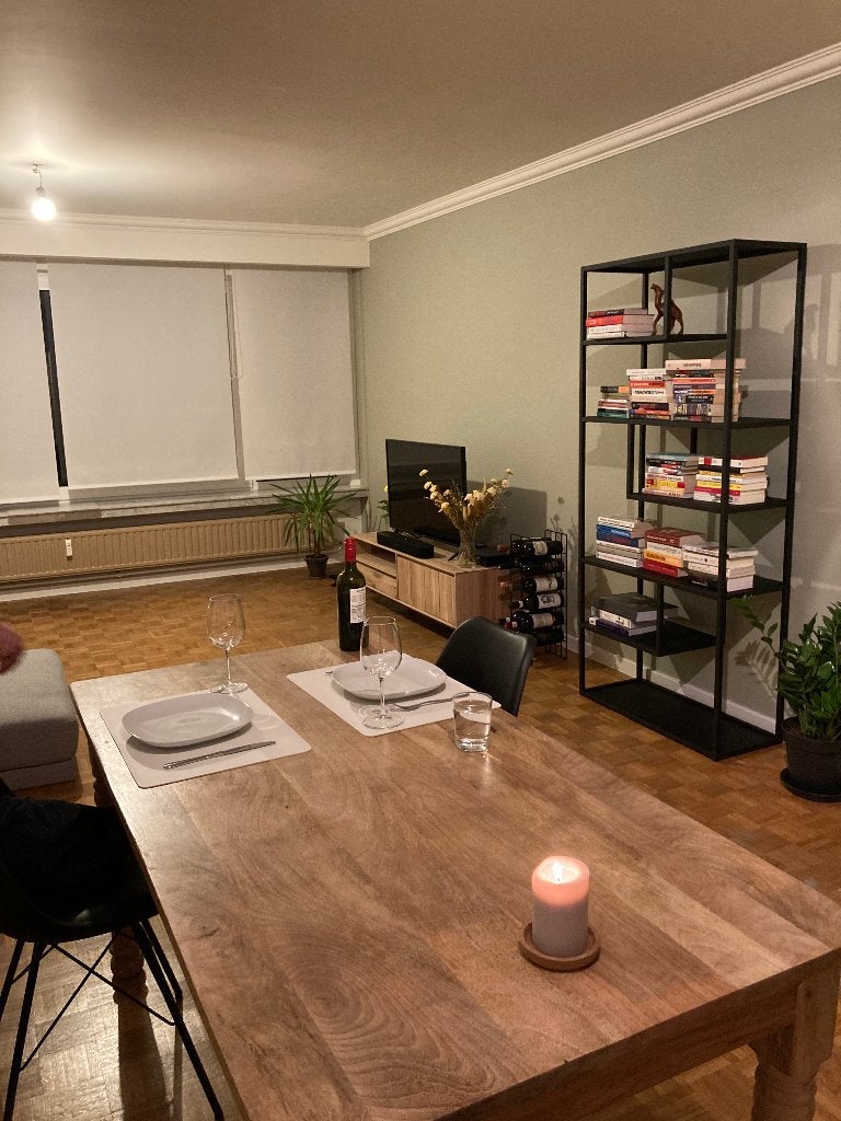 Massief houten eettafel, Huis en Inrichting, Ophalen, Gebruikt, Natuurlijk, 50 tot 100 cm