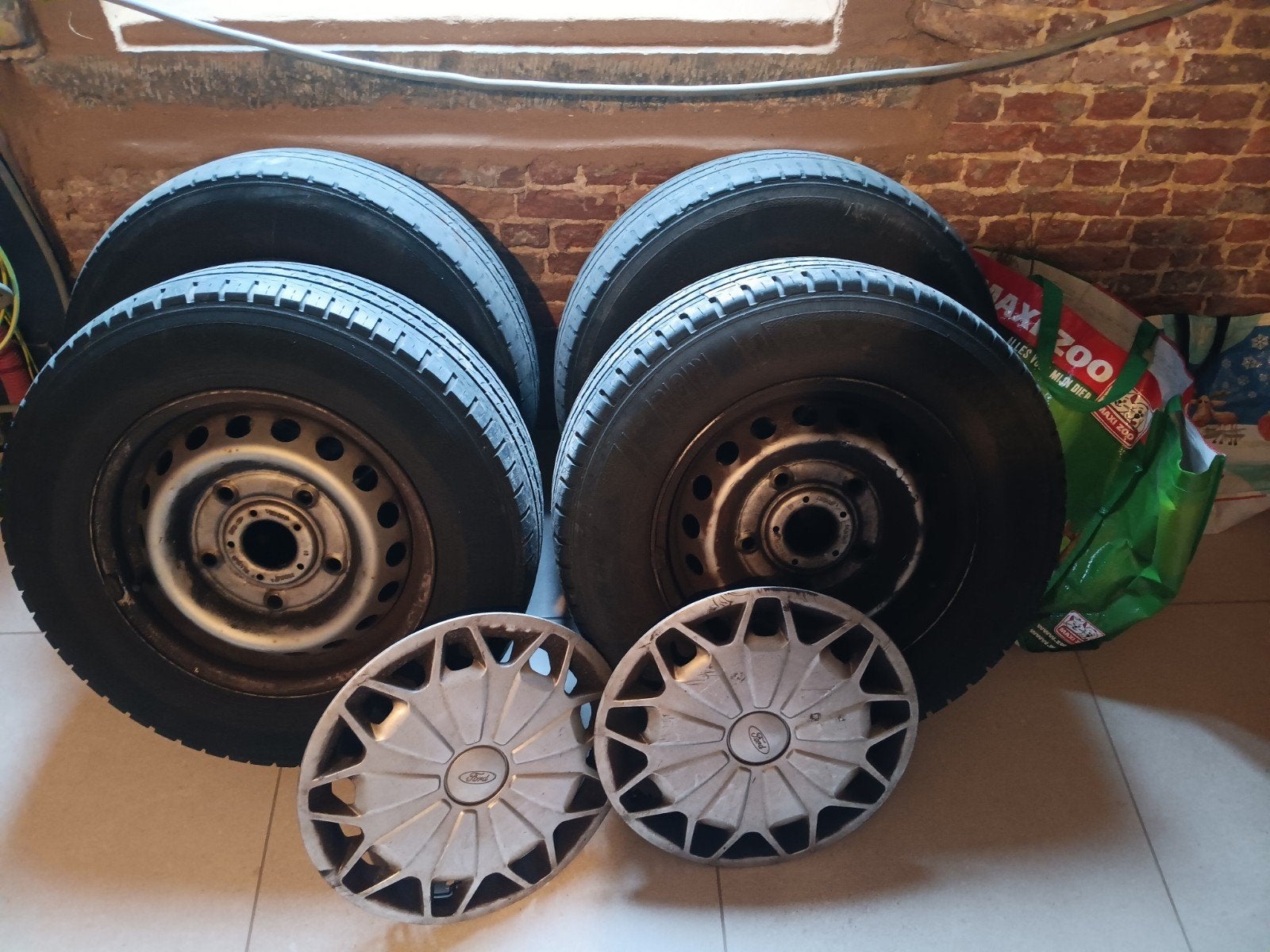 Set velgen Ford transit custom, Auto-onderdelen, Ophalen, 15 inch, Velg(en)