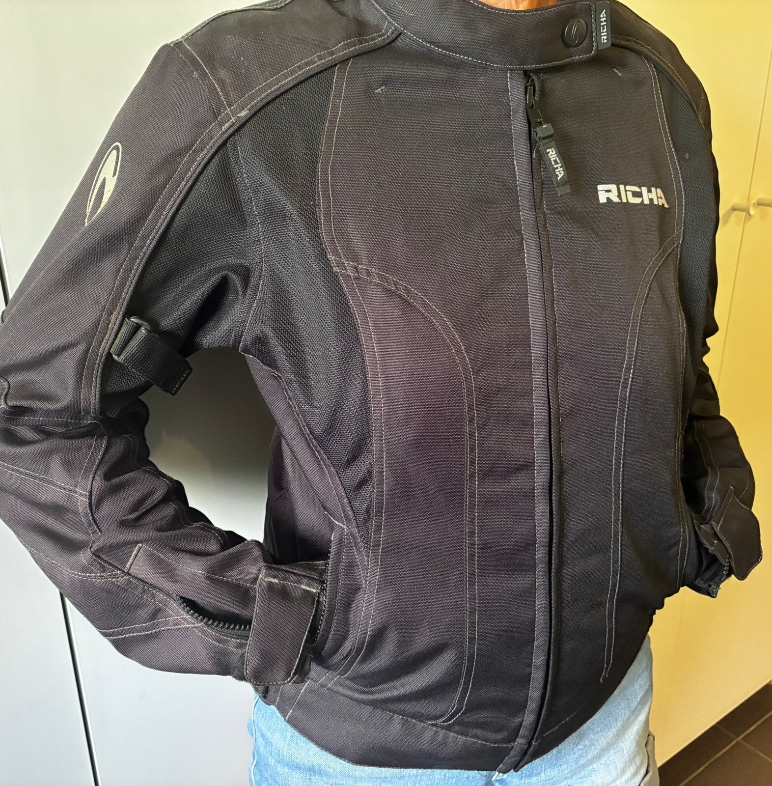 Richa zomerse doorwaai motorvest, Motoren, Ophalen, Tweedehands, Dames, Jas | textiel