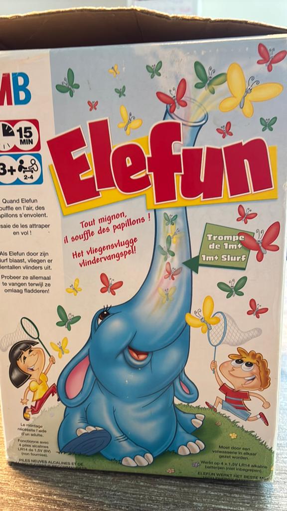 Elefun vlinders gezelschap MB, Hobby en Vrije tijd, Gezelschapsspellen | Overige, Ophalen, Gebruikt