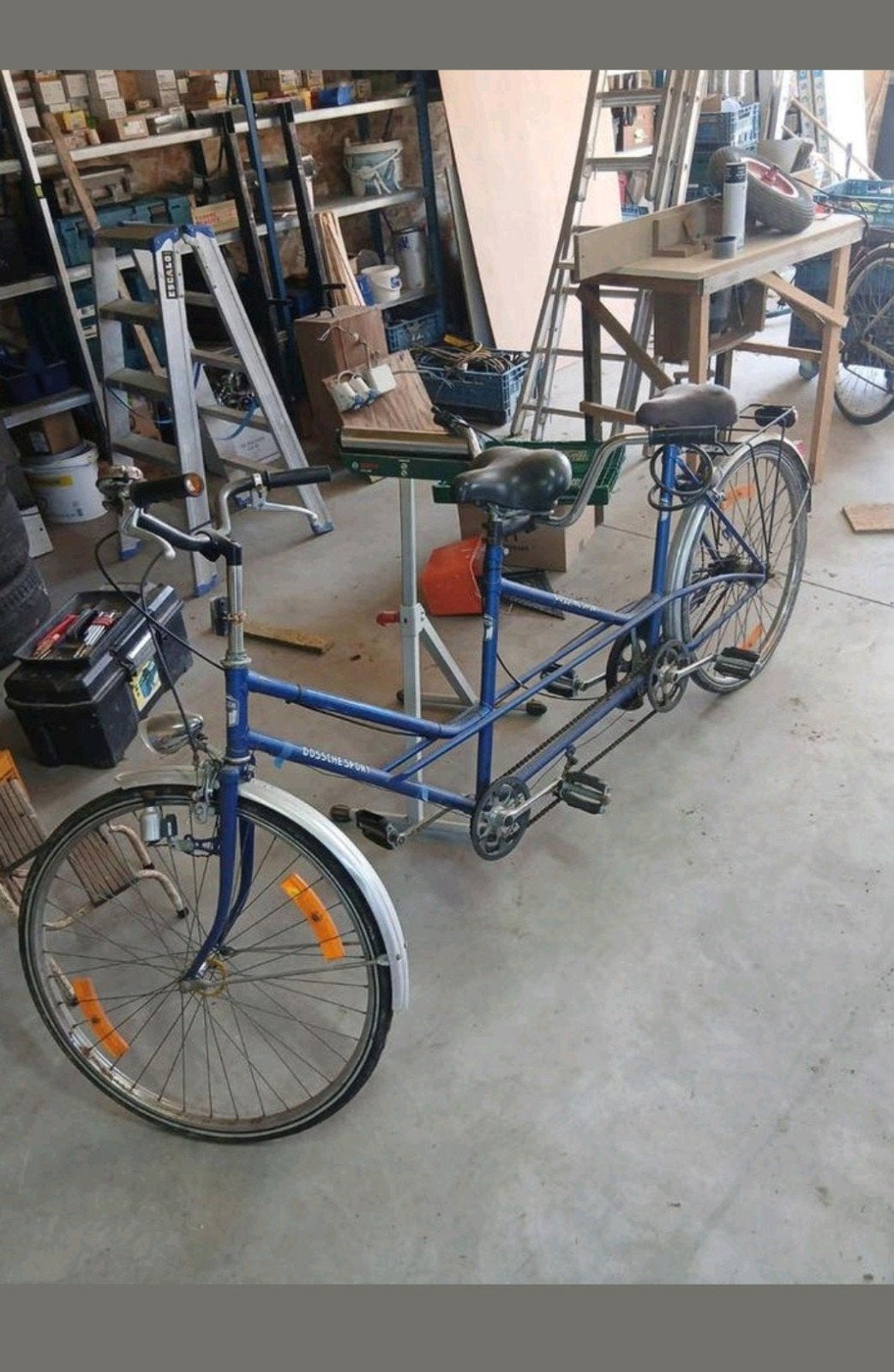 blauwe tandem, Ophalen, Gebruikt, Minder dan 10 versnellingen