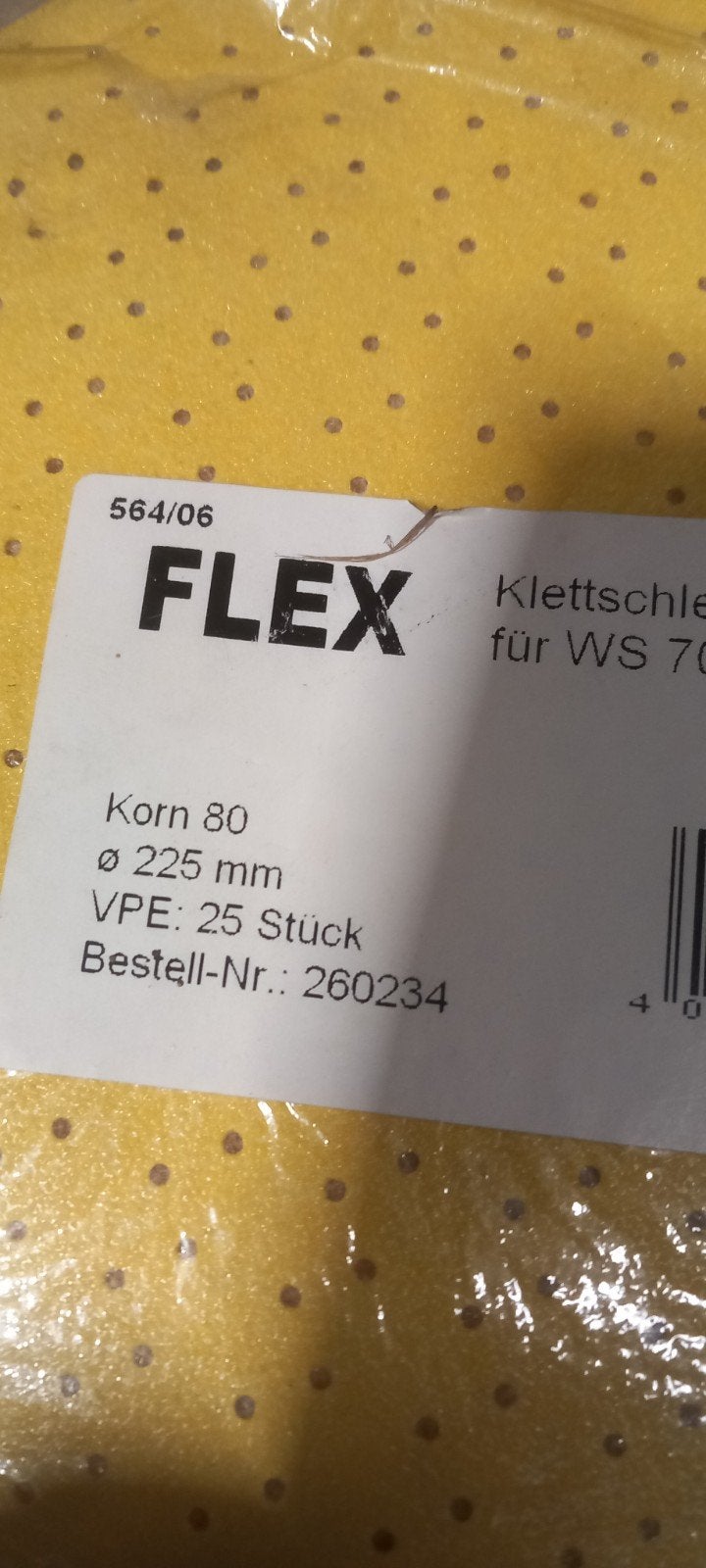 veclcro flex schuurschijven dia. 225spotprijs  korrel 80 en, Ophalen