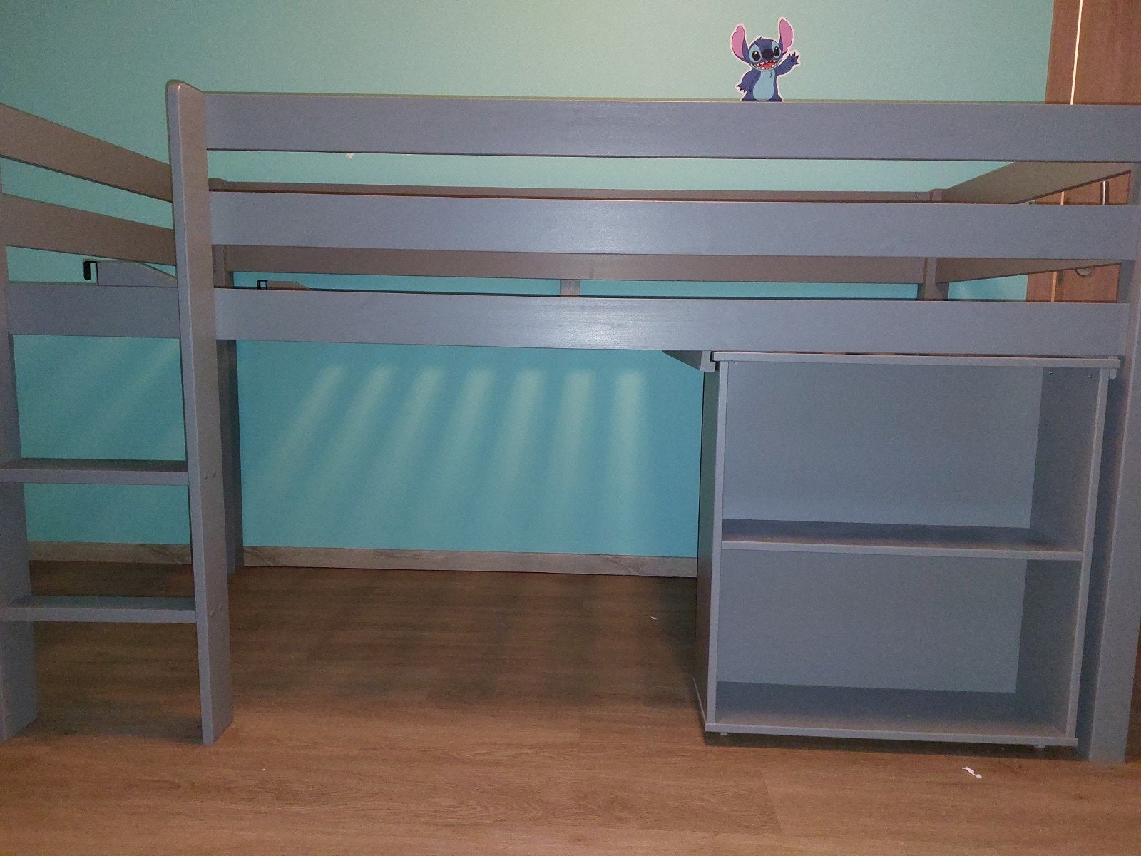 Halfhoogslaper met bureau en 2 kasten, Ophalen, Halfhoogslaper