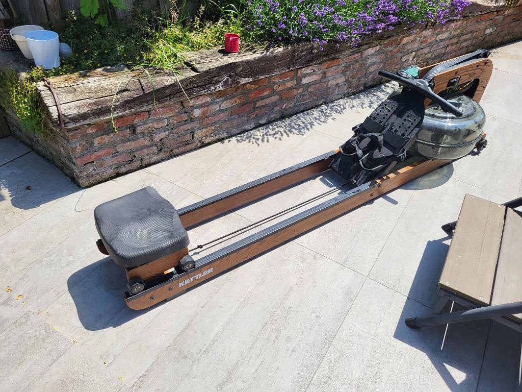 Roeimachine: Kettler aquarower 700, Sport en Fitness, Ophalen, Overige materialen, Gebruikt, Rug