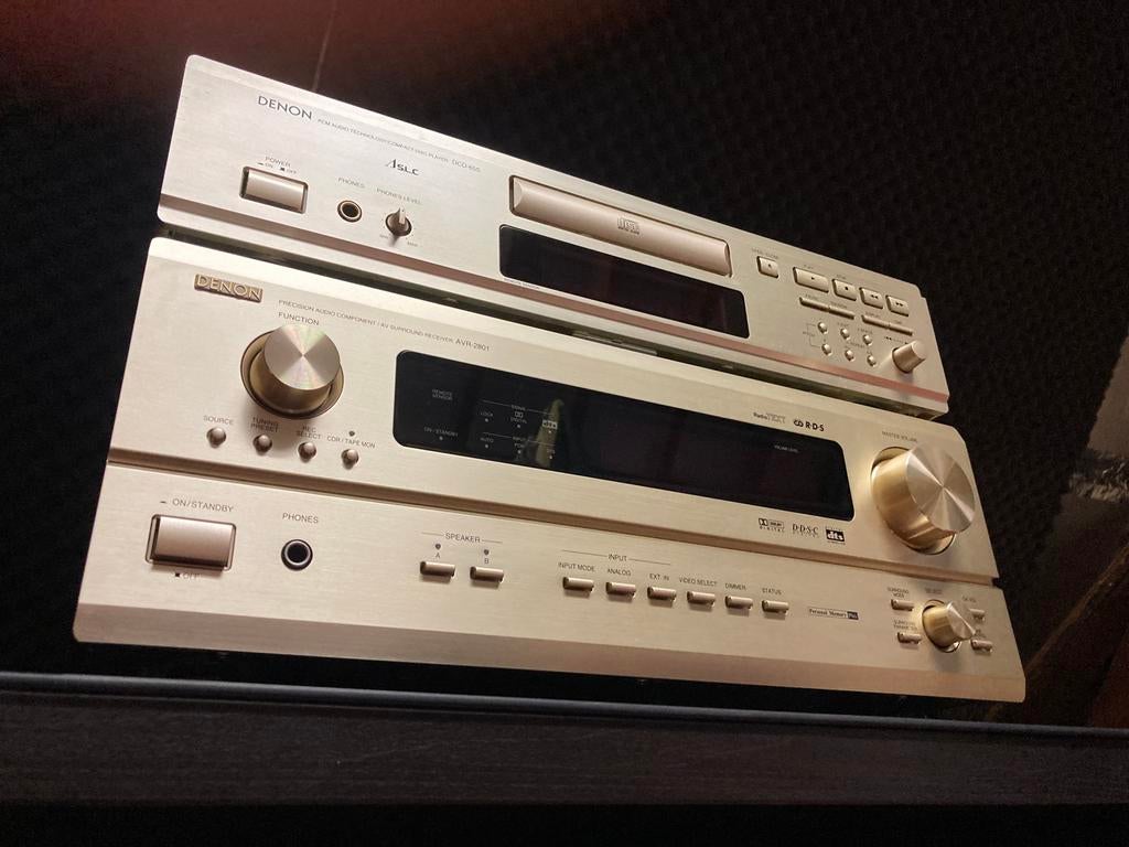 DENON AVR-2801 & DCD-655 5.1surround versterker en CD speler, TV, Hi-fi & Vidéo, Chaîne Hi-fi, Comme neuf, Denon, Enlèvement