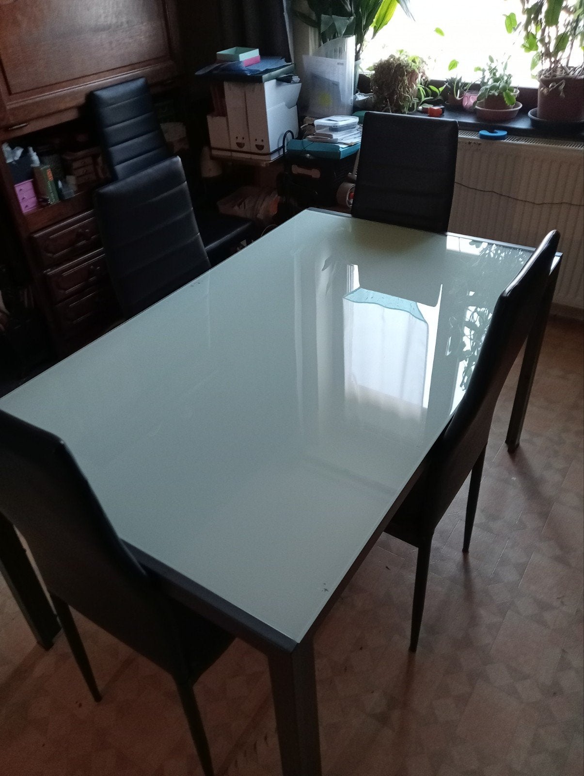 Table en verre et chaise, Enlèvement, Verre