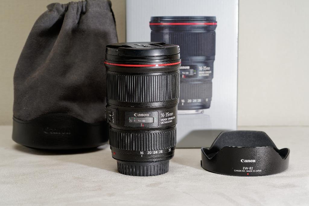 Canon EF 16-35mm f/4 L IS USM Ultra Grand Angle Série L, Enlèvement ou Envoi, Utilisé, Objectif grand angle, Zoom