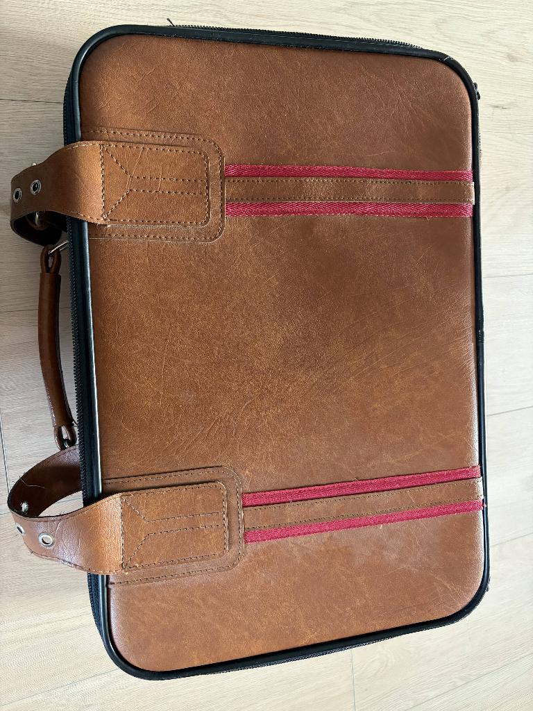 reis koffer, Handtassen en Accessoires, Koffers, Ophalen, Gebruikt, 50 tot 60 cm, Leer