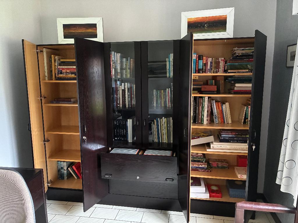 Compleet bureau (BULO), Ophalen, Zwart, Gebruikt, Hout