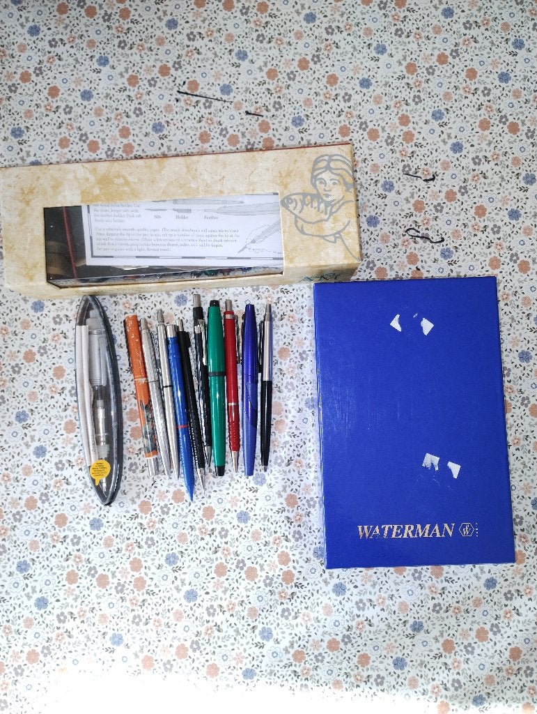 Lot pennen Parker inoxcrom Sheaffer rotring, Verzamelen, Pennenverzamelingen, Verzenden, Gebruikt, Balpen, Overige merken