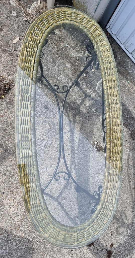 Salontafel vintage, Huis en Inrichting, Tafels | Salontafels, Ophalen, Gebruikt, 100 tot 150 cm, 50 tot 100 cm