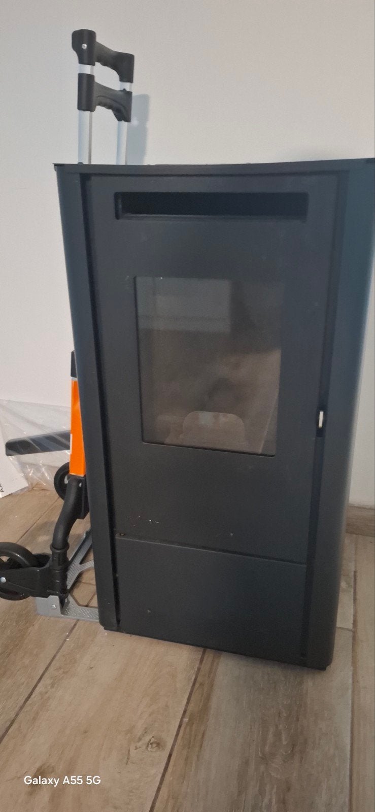 pelletkachel 9.5 kw voor handige harry, Huis en Inrichting, Ophalen, Gebruikt, Vrijstaand, Pelletkachel