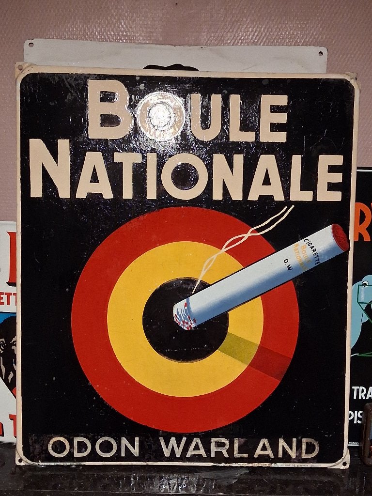 Belle Boule Nationale de 1935, Enlèvement, Comme neuf, Panneau publicitaire