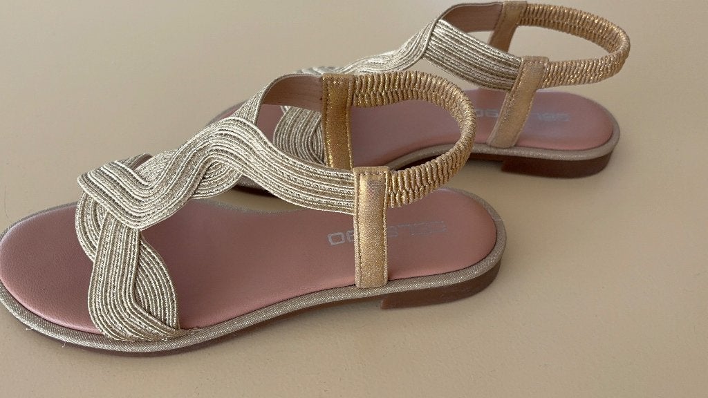 Sandalen Dames goudkleurig maat 38, Ophalen of Verzenden, Zo goed als nieuw, Sandalen of Muiltjes