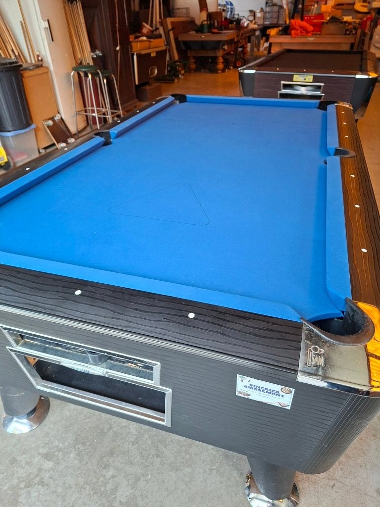 Een mooie vernieuwde 7 voet pool met toebehoren., Ophalen, Zo goed als nieuw, Pooltafel