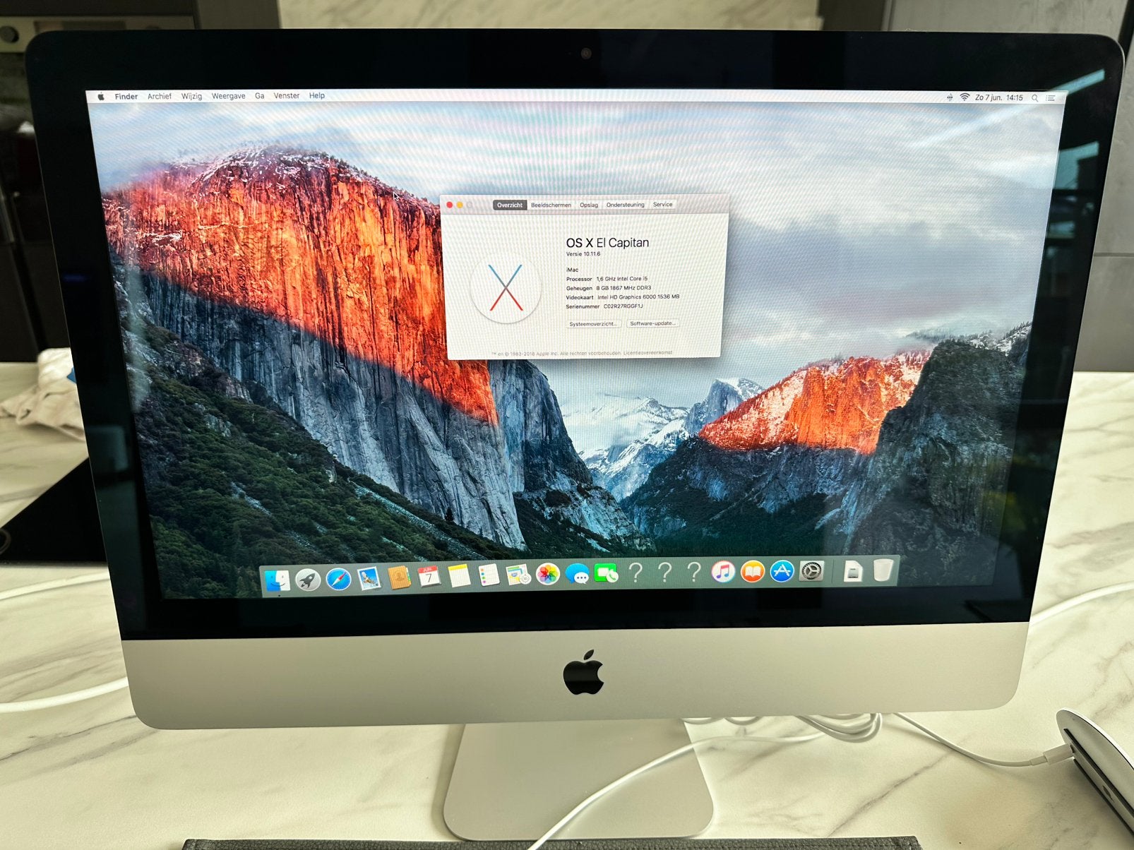 Perfect werkend., Informatique & Logiciels, Apple Desktops, 21,5, Enlèvement, Utilisé