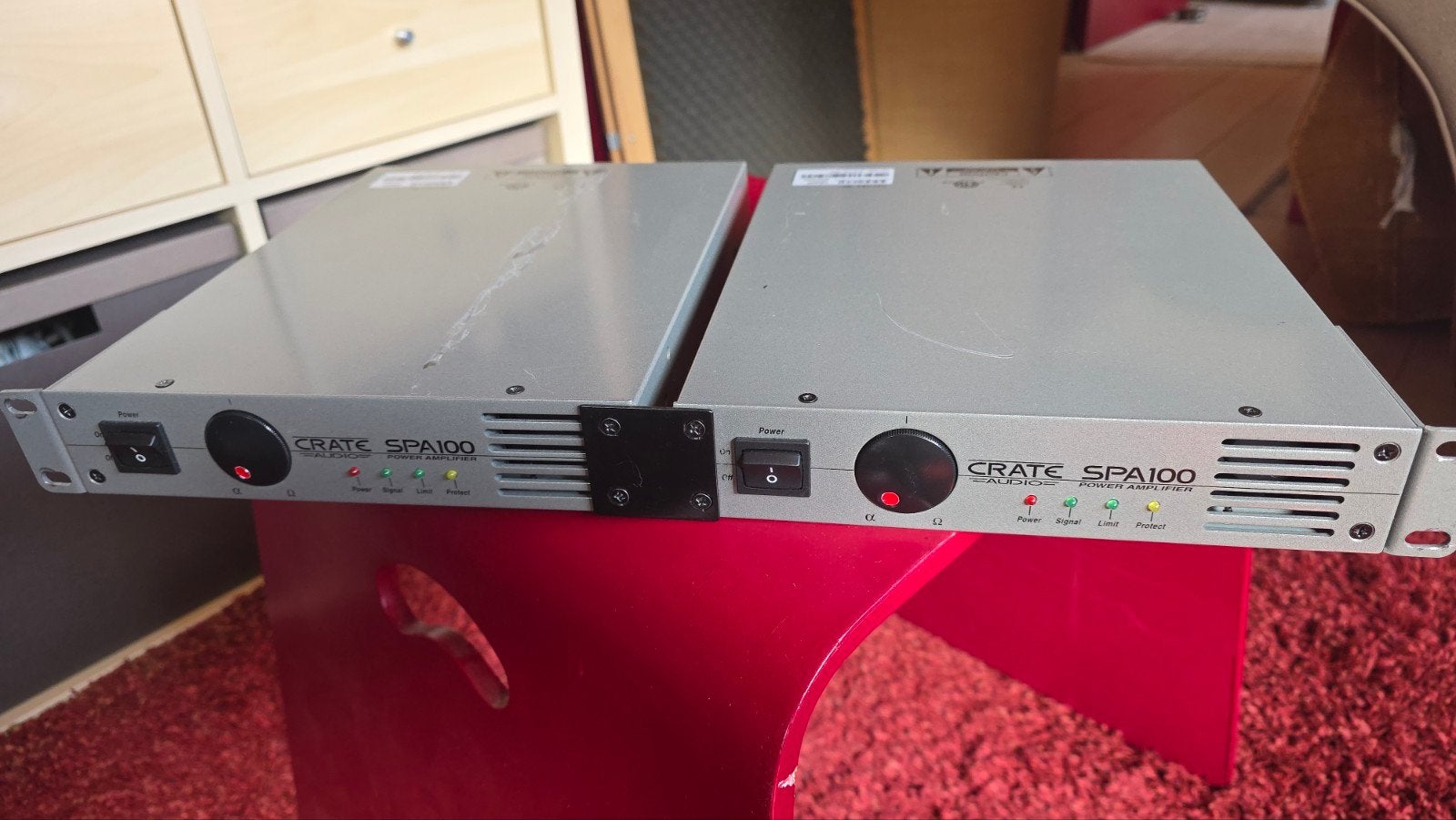 Crate spa100 rackmount versterkers, Muziek en Instrumenten, Ophalen, Gebruikt, Minder dan 500 watt