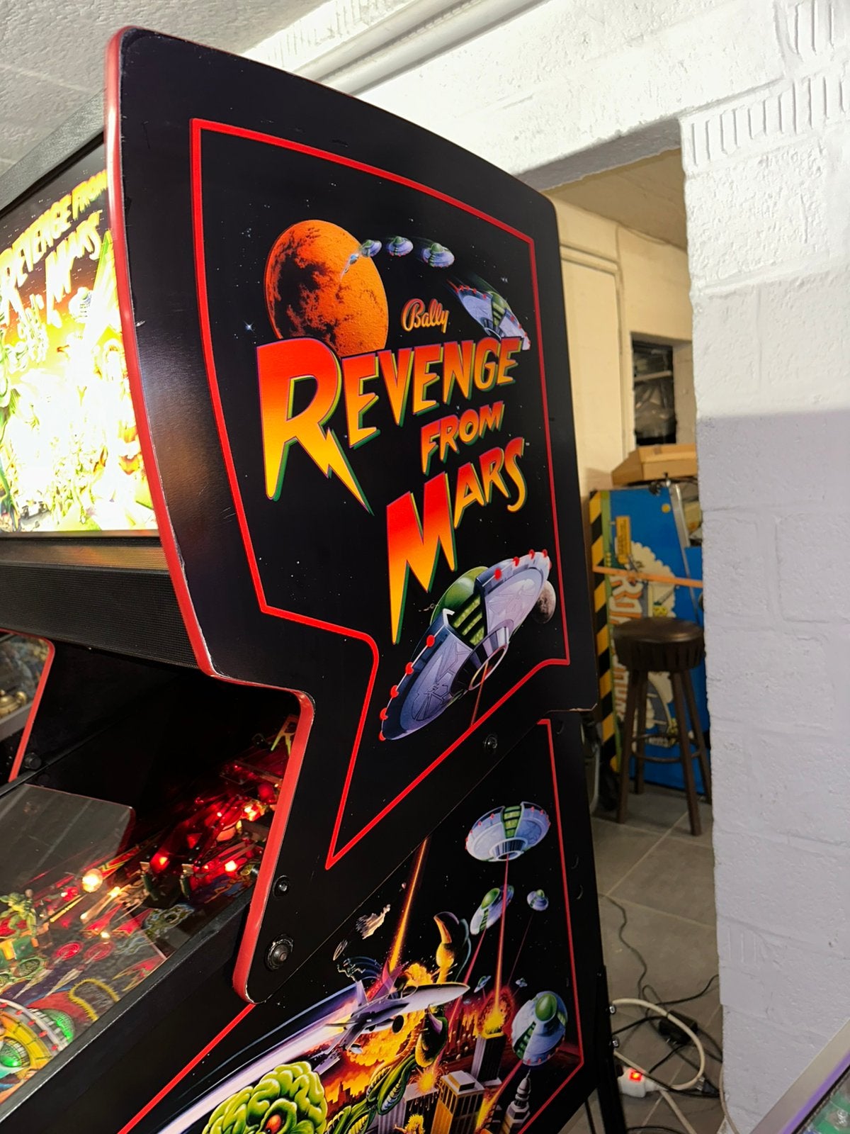Belle et rare Revenge From Mars, Bally, Flipper (jeu), Comme neuf, Enlèvement