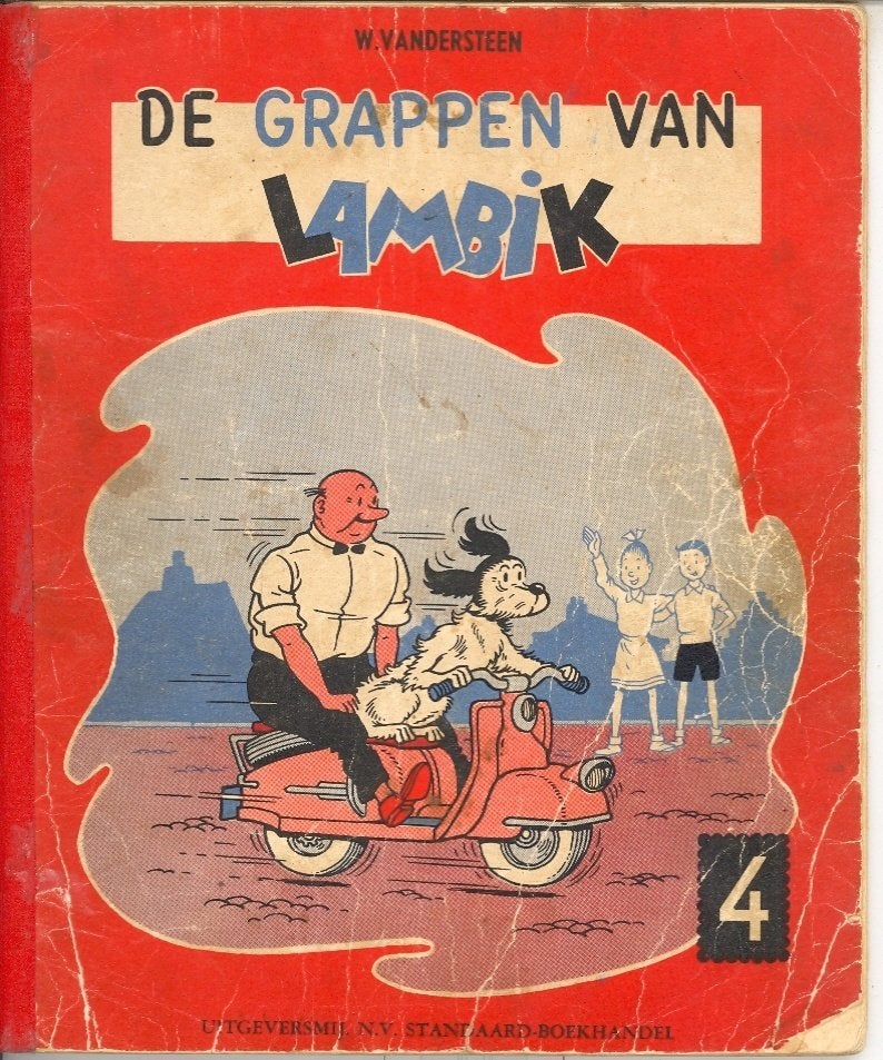 De grappen van Lambik nr 4 - 1ste druk 1959., Boeken, Gelezen, Willy vandersteen, Eén stripboek, Ophalen of Verzenden