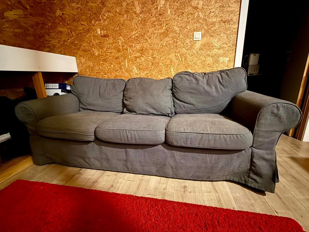 Ektorp zetel ikea grijs 3-zit, Enlèvement, Utilisé