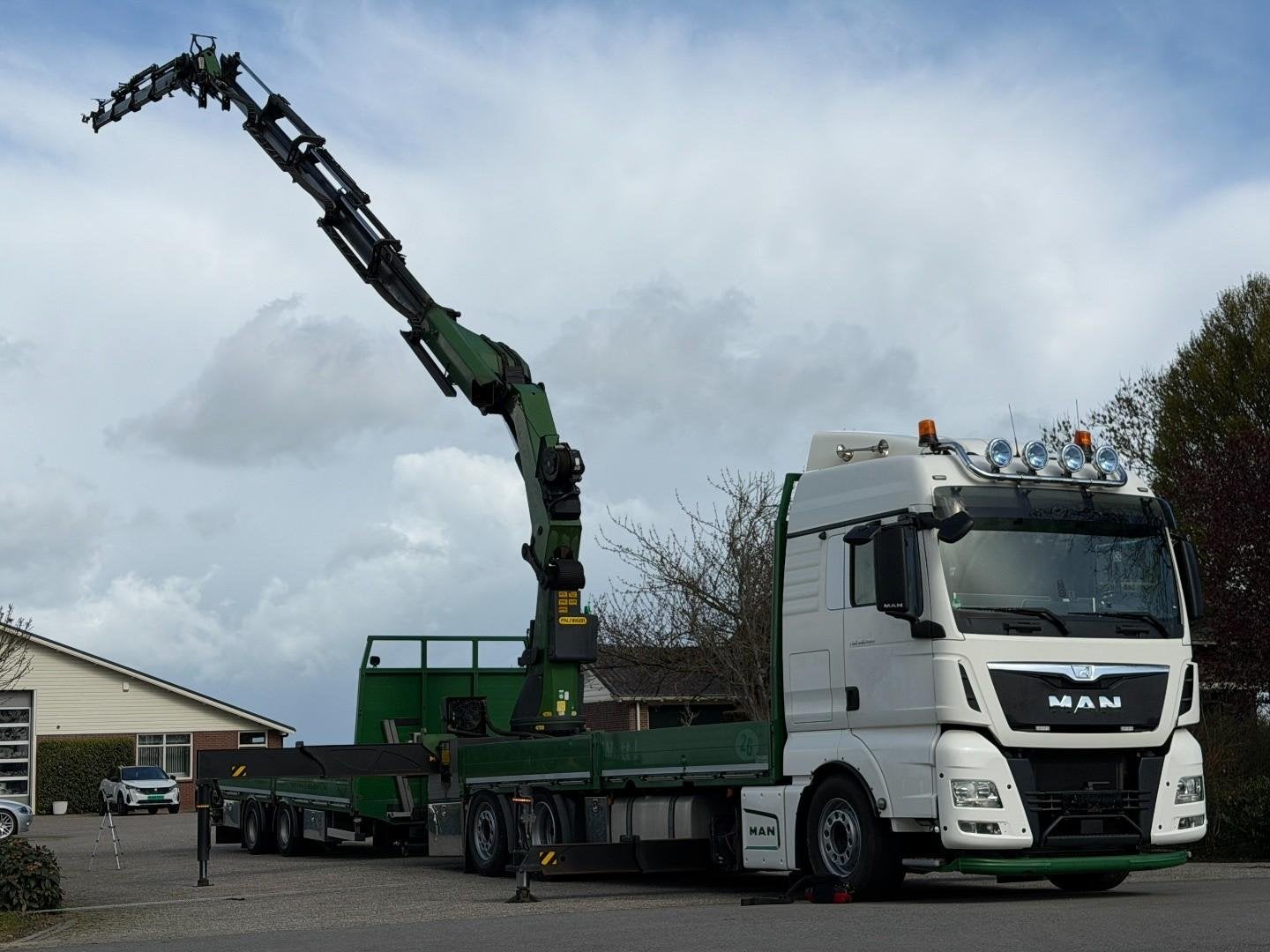 MAN TGS 26.480 PALFINGER 53002 53TM! JIB/LIER!EURO6!TOP!MONT, Auto's, Vrachtwagens, Euro 6, Wit, Bedrijf, 480 pk