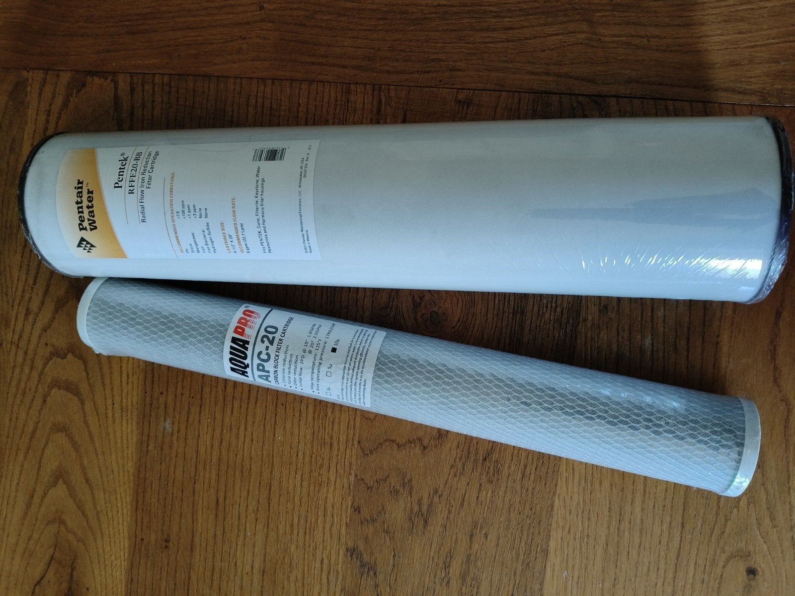 waterfilter, Ophalen