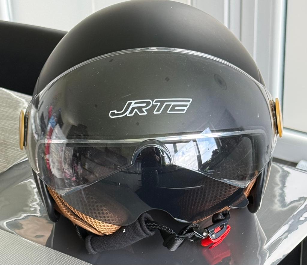 Casque moto/scooter noir mat taille M, Enlèvement, Comme neuf