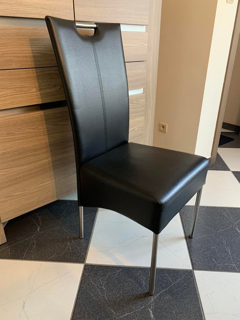 Hoge stoelen - 5 stuks - zwart, Huis en Inrichting, Stoelen, Ophalen, Zo goed als nieuw, Zwart, Vijf, Zes of meer stoelen