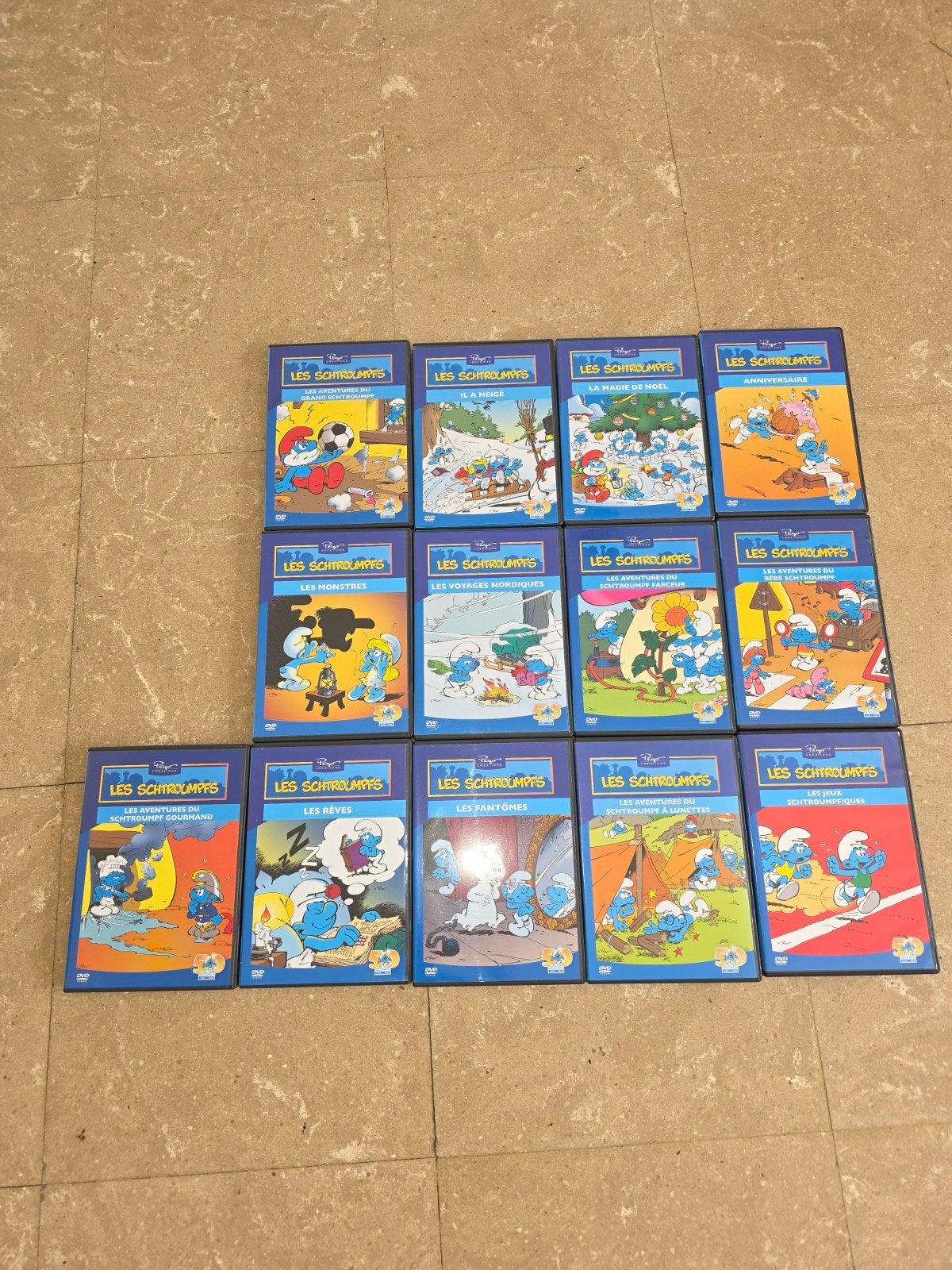 Complete serie van 13 dvd's „50 jaar Smurfen”, Cd's en Dvd's, Ophalen of Verzenden