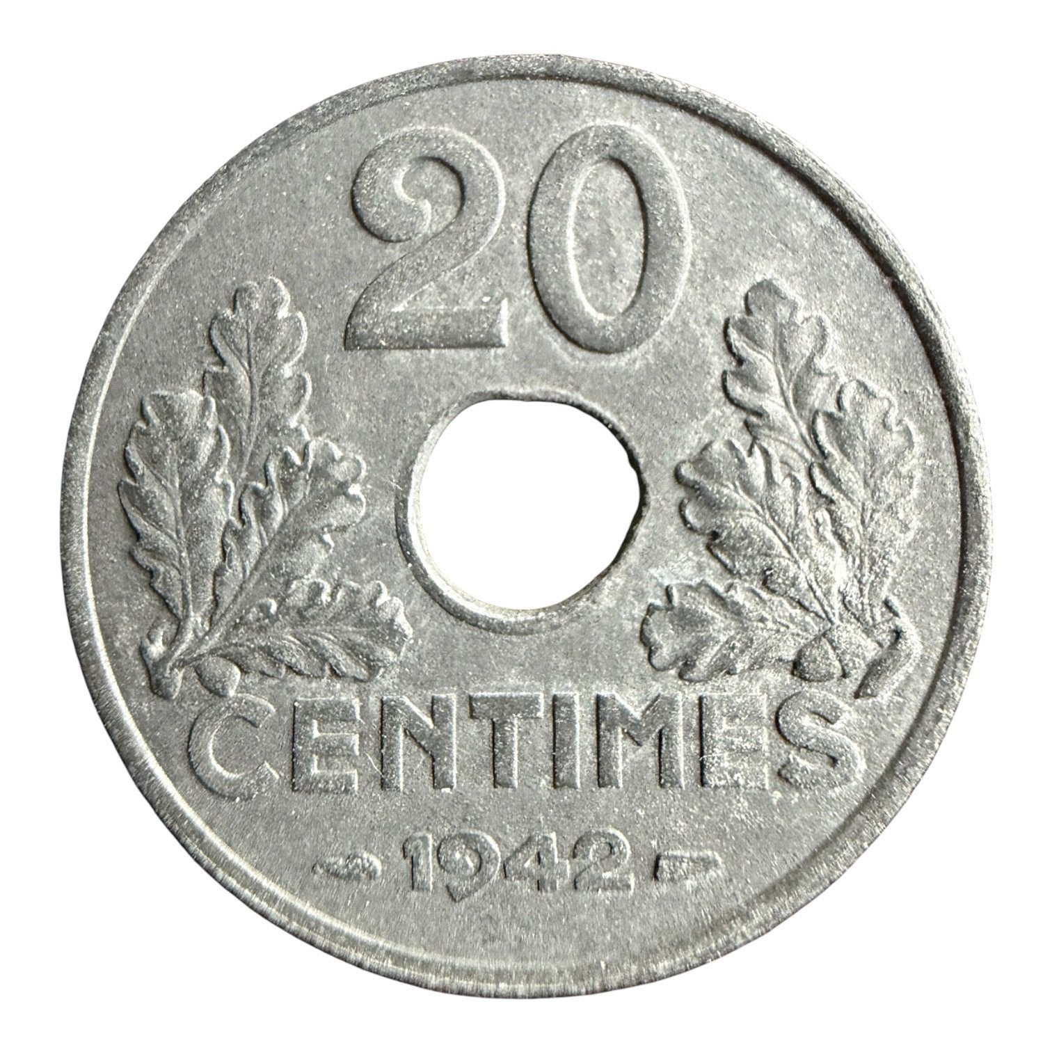 Frankrijk 20 Centiemes 1942 FDC, Ophalen
