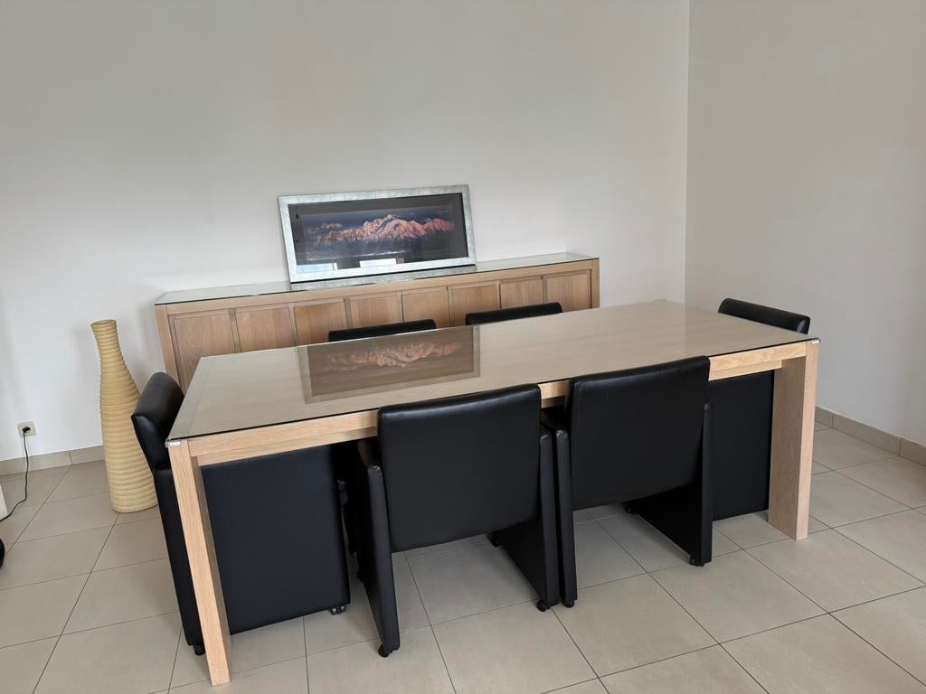 Eettafel set + dressoir kast, Ophalen