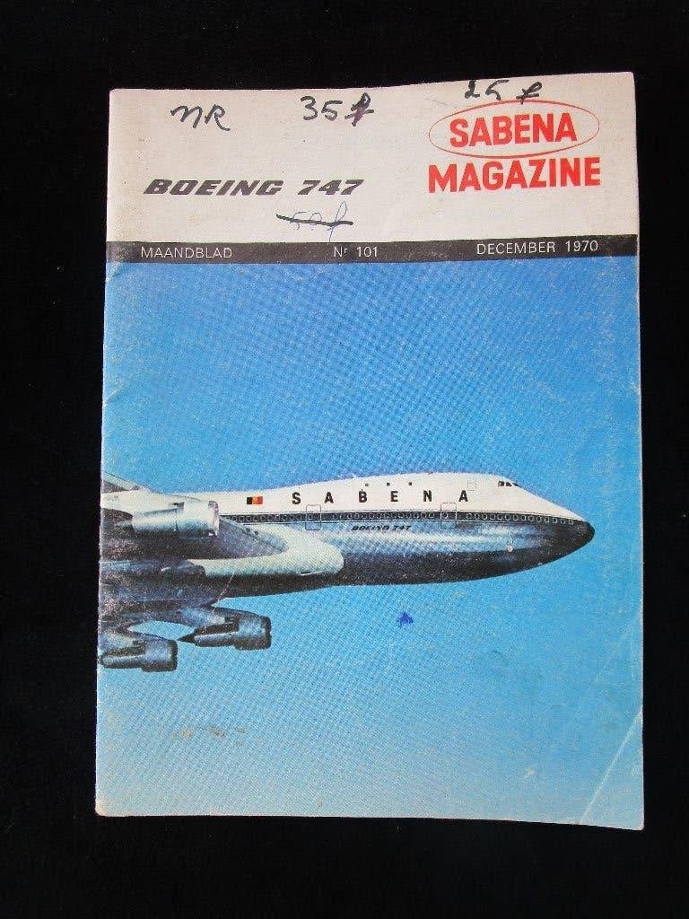 SABENA MAGAZINE - BOEING 747 - DECEMBER 1970, Collections, Souvenirs Sabena, Envoi, Utilisé