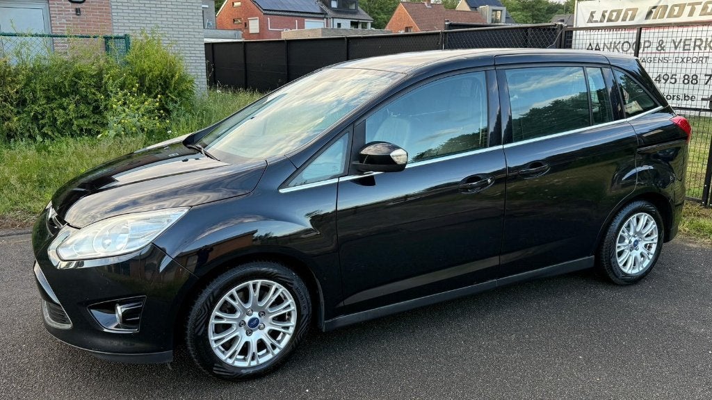 Ford Grand C Max 1.6 Tdci Titanium | Nette Staat | Full |, Auto's, Ford, Voorwielaandrijving, Euro 5, Zwart, 4 cilinders