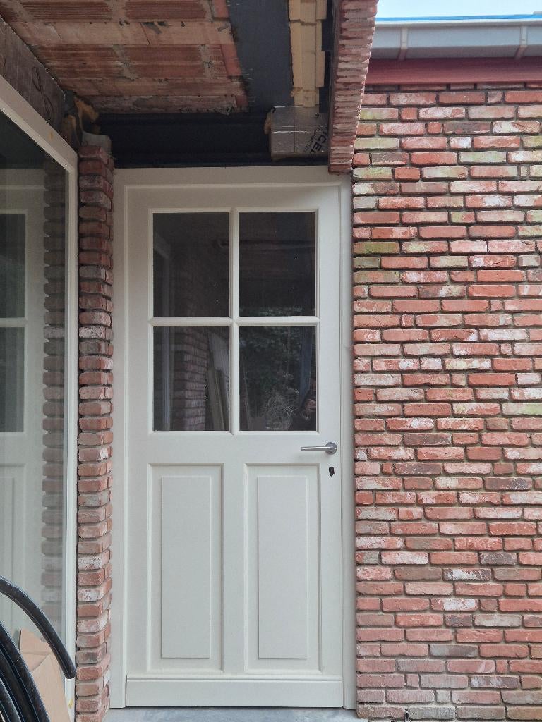 Landelijke Houten Buitendeur, Doe-het-zelf en Bouw, 215 cm of meer, Nieuw, Buitendeur, Glas
