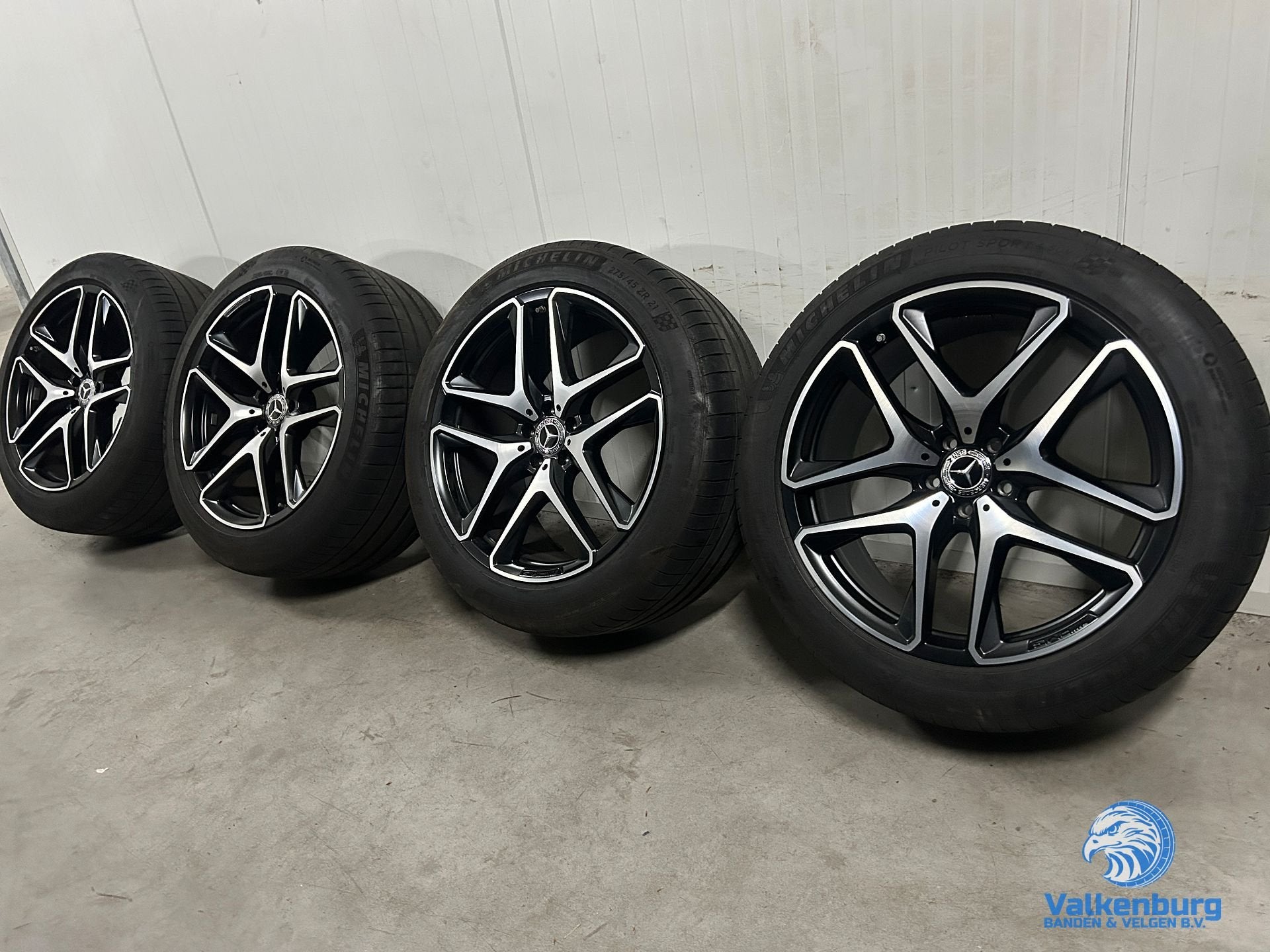 7mm! Originele Mercedes GLS GLE W167 AMG 21 inch breedset zw, Auto-onderdelen, Banden en Velgen, Gebruikt, -, 275 mm, -