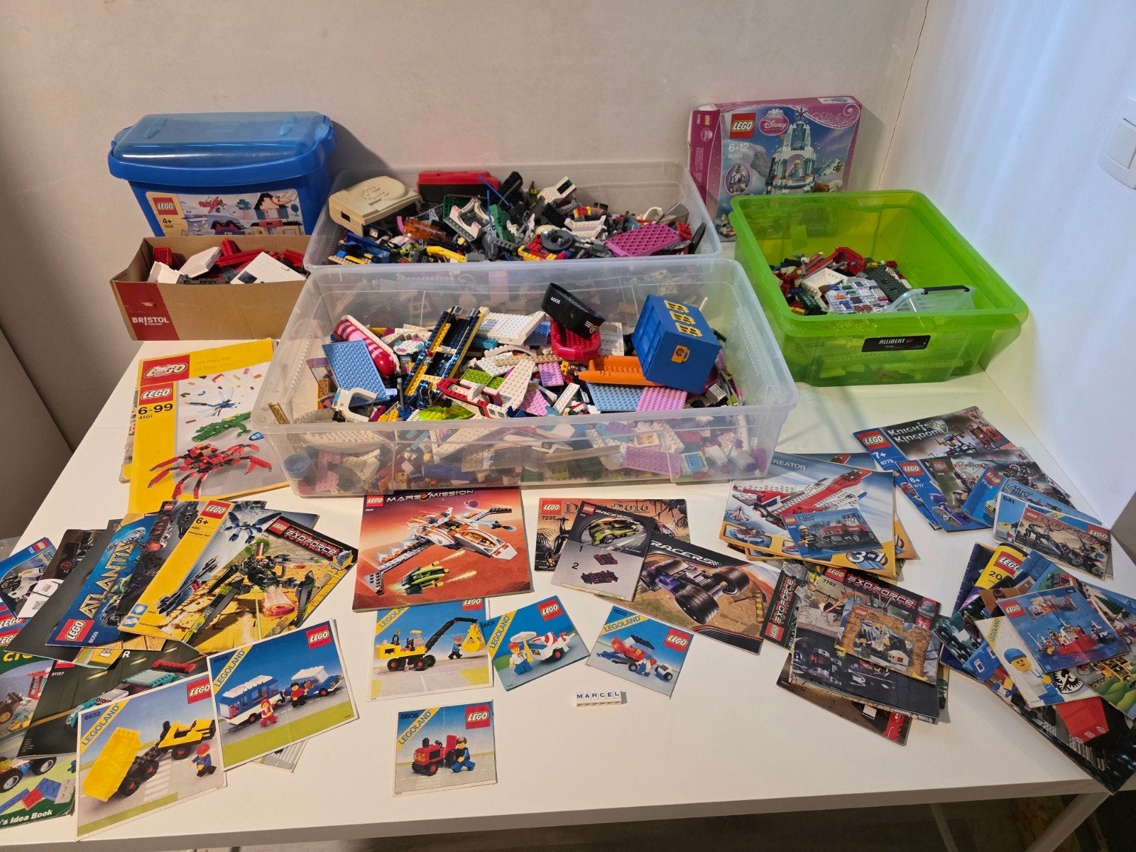 Lot van +- 10 KG losse Lego en boekjes, Enlèvement ou Envoi, Lego, Castle
