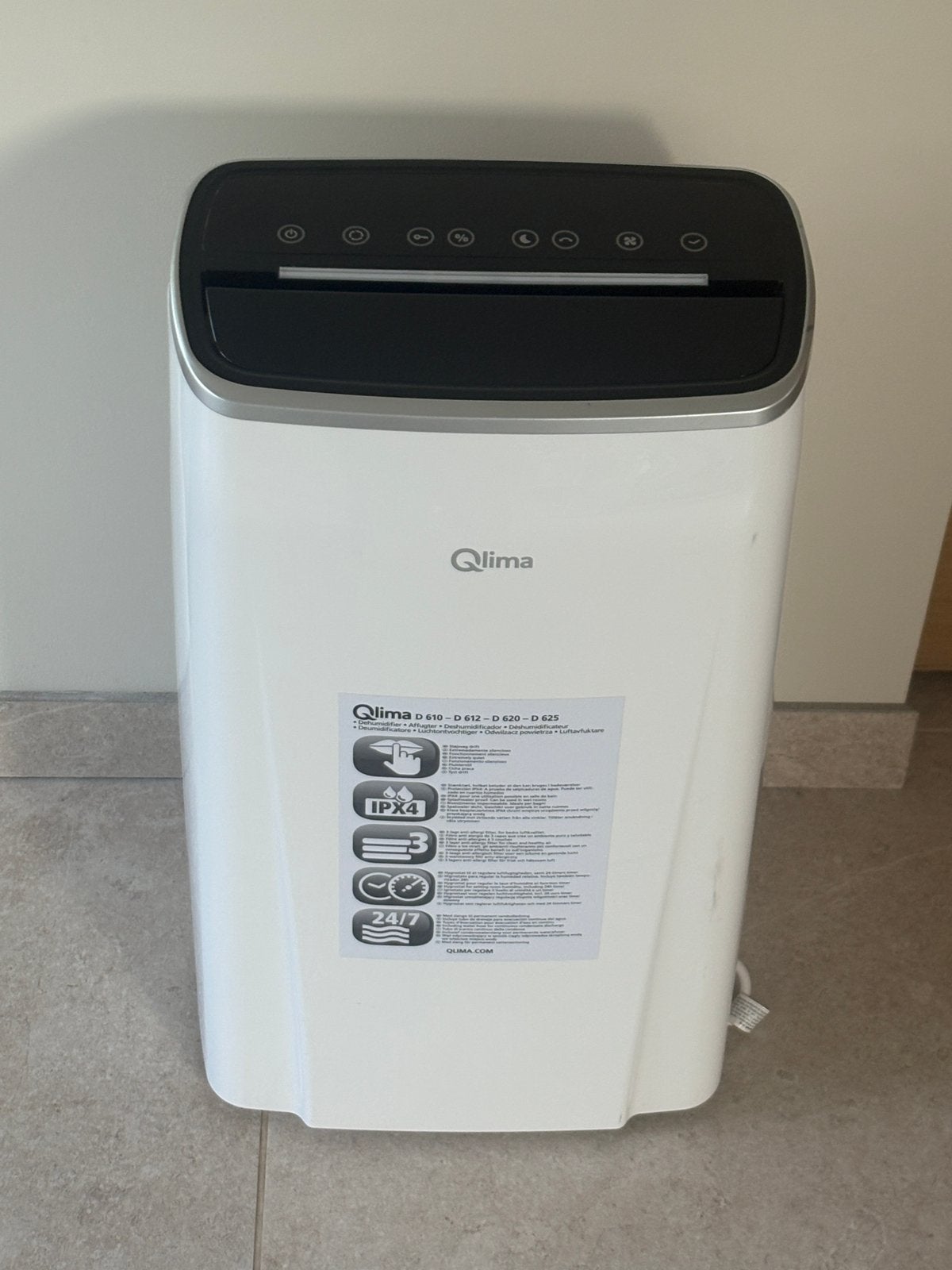 déshumidificateur Qlima D620, Moins de 60 m³, Reconditionné, Enlèvement, Minuterie