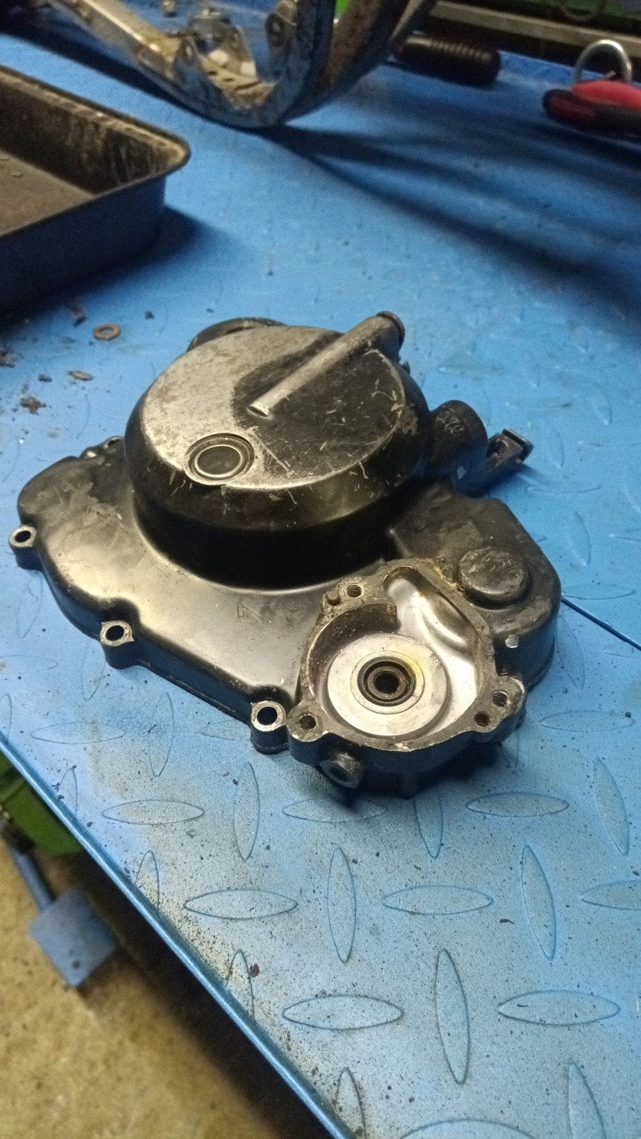 koppelingsdeksel kawasaki kx 80 1986 gezocht !, Motoren, Ophalen, Gebruikt